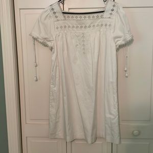 Madewell Lined Dress, White, Sz Large